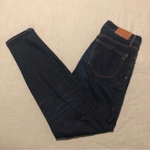 Madewell 9” high rise skinny jeans size 26